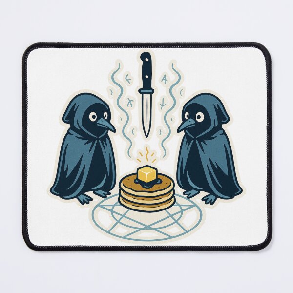 Item preview, Two Penguins Short of a Pancake – Occult Breakfast Cult Design designed and sold by Altered Array, LLC.
