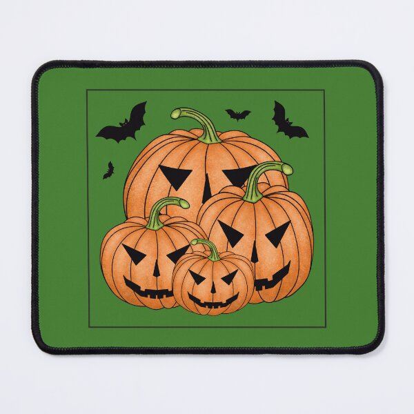 Item preview, Halloween pumpkins on a green background designed and sold by Cherevan.