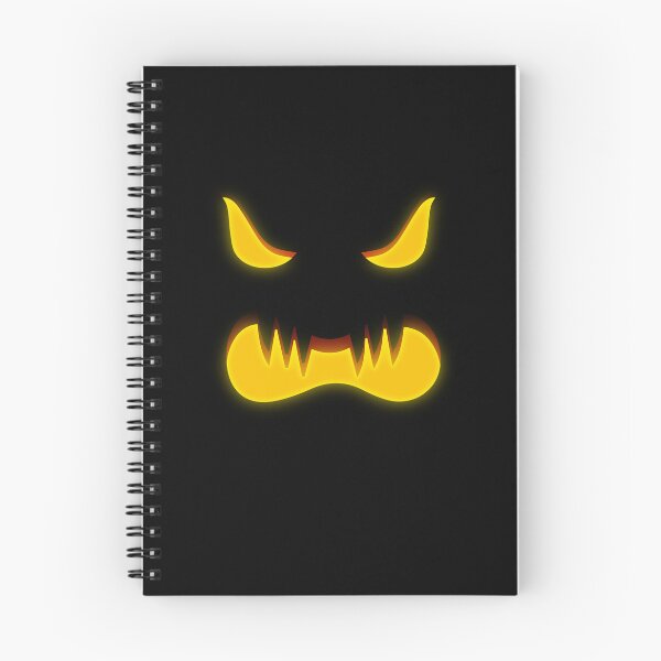 Item preview, Angry Scary Pumpkin Face with Sharp Teeth: Glowing Jack O’ Lantern Halloween Art designed and sold by MONTRIS.