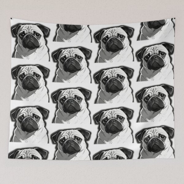 Item preview, Small pug designed and sold by PrintLabStudio.