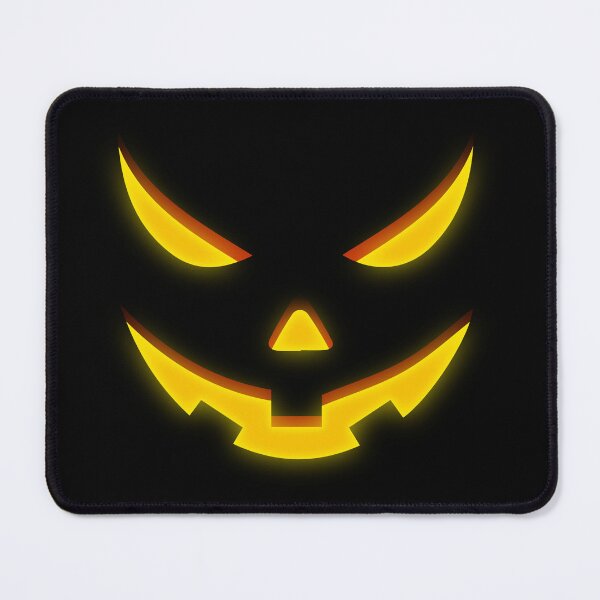 Item preview, Scary Pumpkin Face with Sly Laugh: Glowing Jack O’ Lantern Halloween Art designed and sold by MONTRIS.