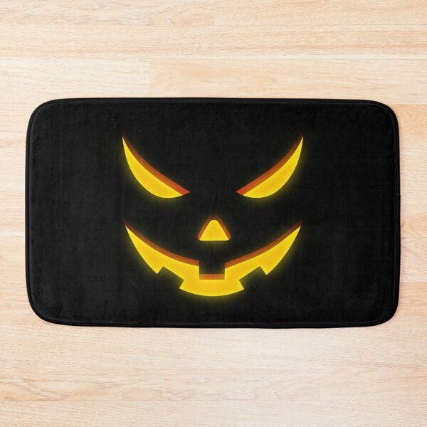 Item preview, Scary Pumpkin Face with Sly Laugh: Glowing Jack O’ Lantern Halloween Art designed and sold by MONTRIS.