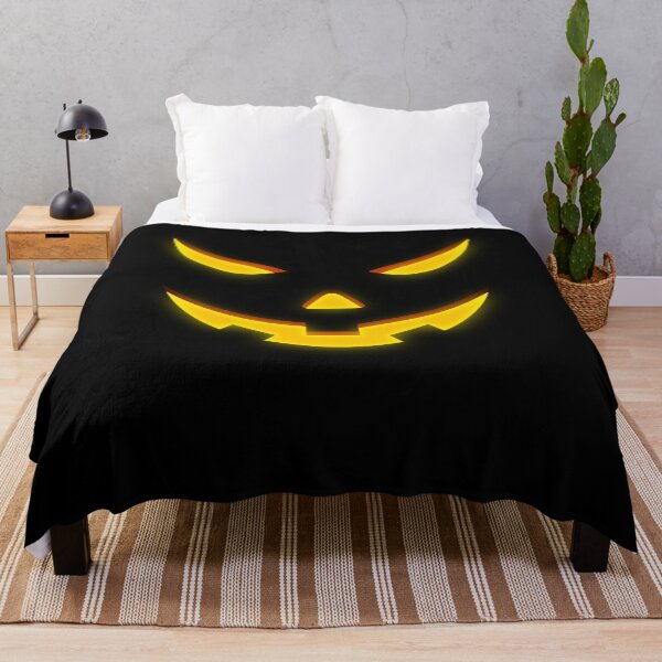 Item preview, Scary Pumpkin Face with Sly Laugh: Glowing Jack O’ Lantern Halloween Art designed and sold by MONTRIS.