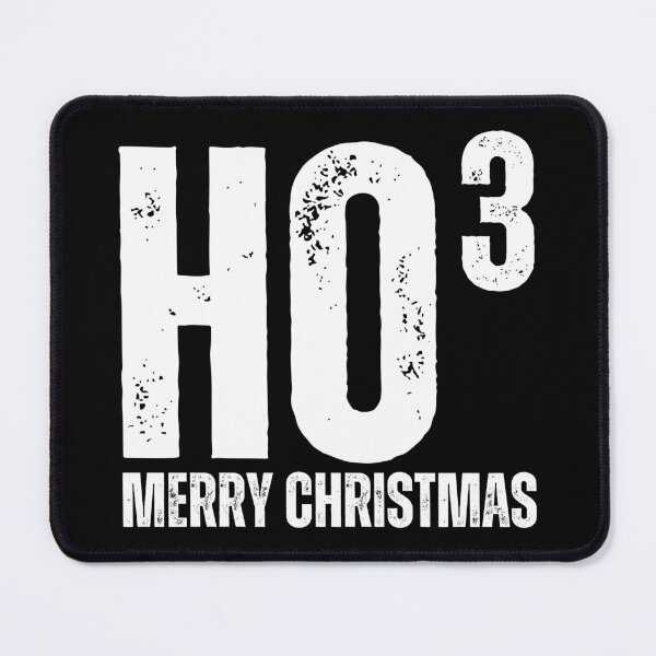 Item preview, HO3 - Ho Cubed - Ho Ho Ho Merry Christmas Worn Look White Letters designed and sold by GFamilyC.