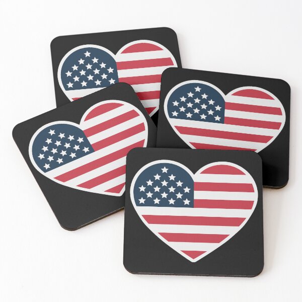 Item preview, USA Heart Flag designed and sold by theartfulaspie.