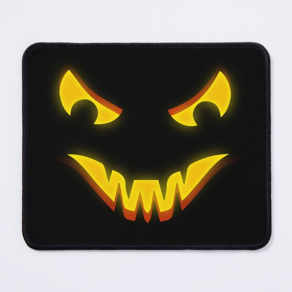 Item preview, Scary Pumpkin Face with Evil Look and Weird Laugh: Glowing Halloween Jack O’ Lantern Art designed and sold by MONTRIS.