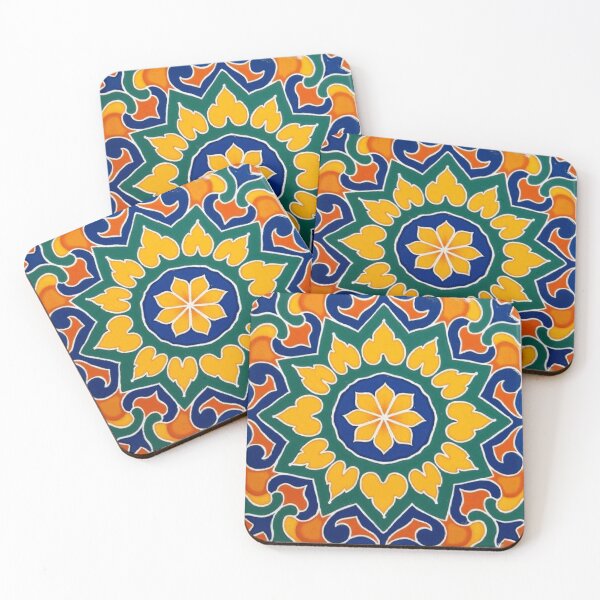 Item preview, Majestic Moroccan Zellige Mandala // Premium Islamic Geometric Tile Art – Timeless Oriental Design designed and sold by Artaprintly.