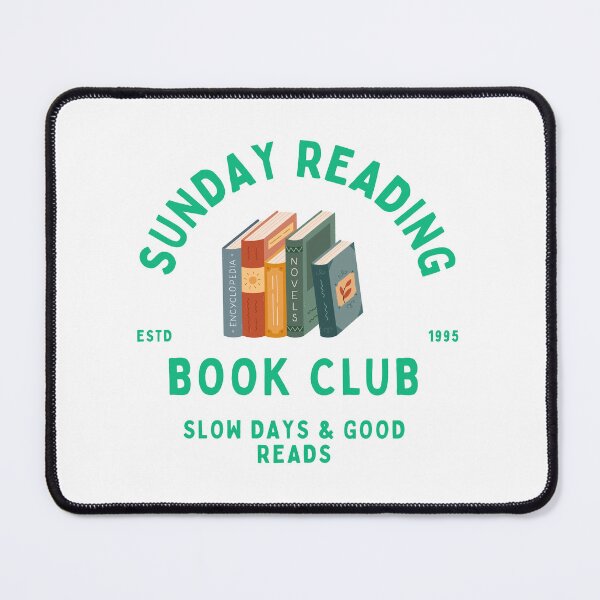 Item preview, Slow days and good reads Sunday book club designed and sold by Eloiseprints.