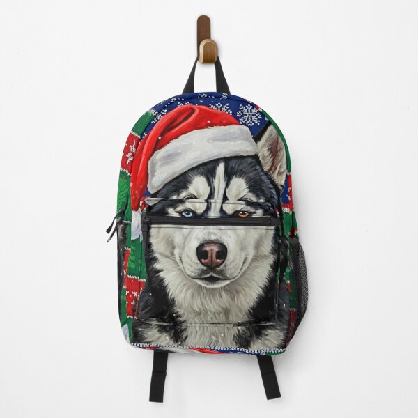 Item preview, Ugly Sweater - Hugo The Husky – Festive Christmas Dog Art designed and sold by Art's Diner.