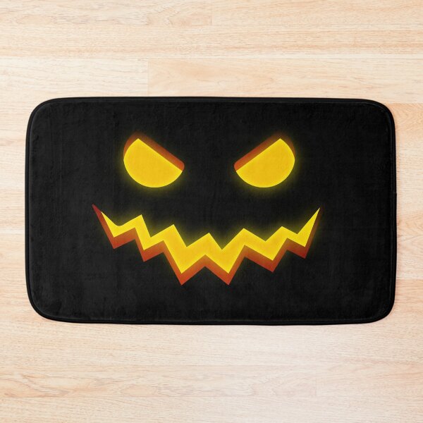 Item preview, Scary Pumpkin Face with Evil Look and Smile: Glowing Jack O’ Lantern Halloween Art designed and sold by MONTRIS.