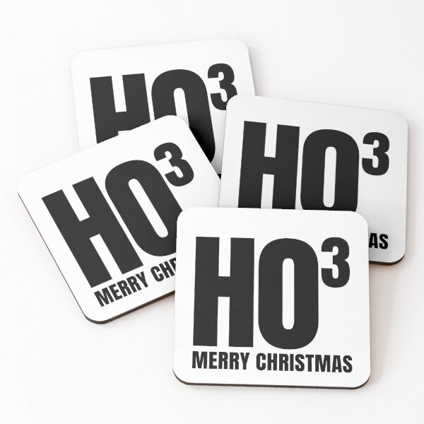 Item preview, HO3 - Ho Cubed - Ho Ho Ho Merry Christmas Black Letters designed and sold by GFamilyC.