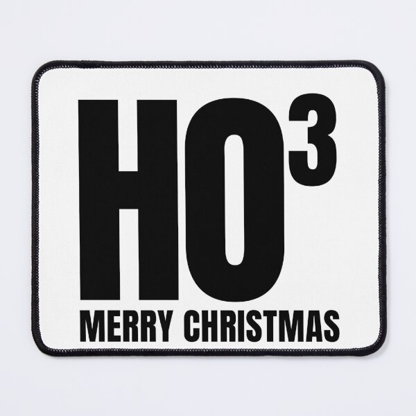 Item preview, HO3 - Ho Cubed - Ho Ho Ho Merry Christmas Black Letters designed and sold by GFamilyC.