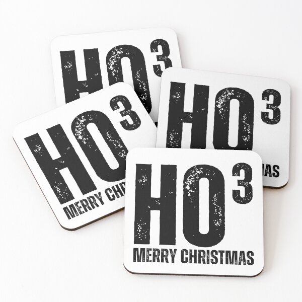 Item preview, HO3 - Ho Cubed - Ho Ho Ho Merry Christmas Worn Look Black Letters designed and sold by GFamilyC.