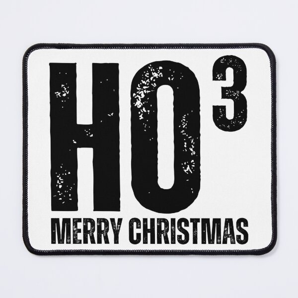 Item preview, HO3 - Ho Cubed - Ho Ho Ho Merry Christmas Worn Look Black Letters designed and sold by GFamilyC.