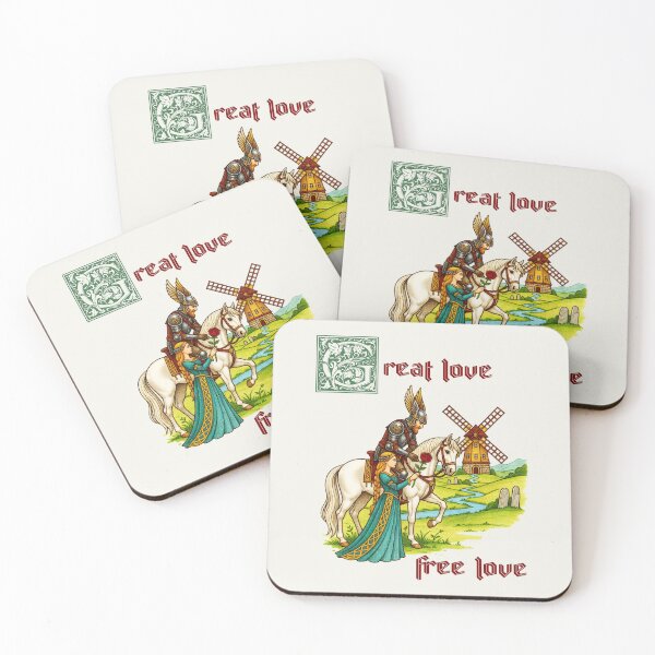 Item preview, Great Free Love Love The Knight and The Princess designed and sold by Ciervo Primavera.