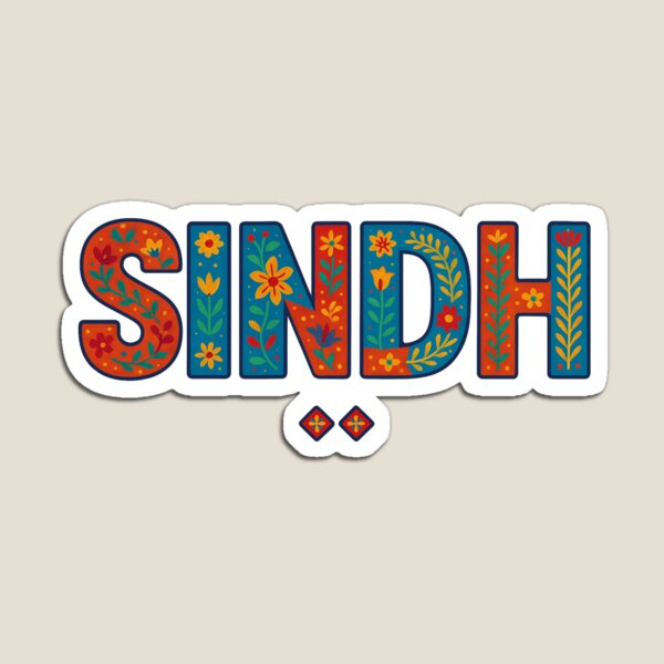 Item preview, Sindh Truck Art Typography | Colorful Desi Folk Art Design designed and sold by HusnMir.