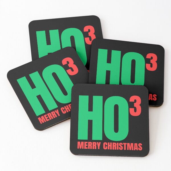 Item preview, HO3 - Ho Cubed - Ho Ho Ho Merry Christmas Red Green Letters designed and sold by GFamilyC.