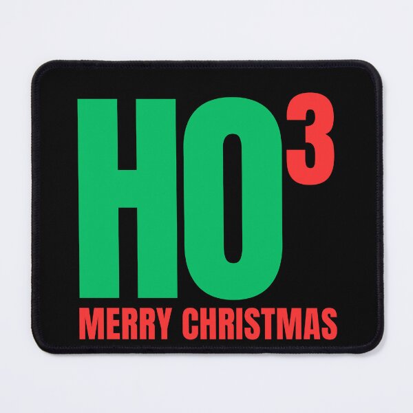 Item preview, HO3 - Ho Cubed - Ho Ho Ho Merry Christmas Red Green Letters designed and sold by GFamilyC.