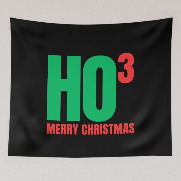 Item preview, HO3 - Ho Cubed - Ho Ho Ho Merry Christmas Red Green Letters designed and sold by GFamilyC.