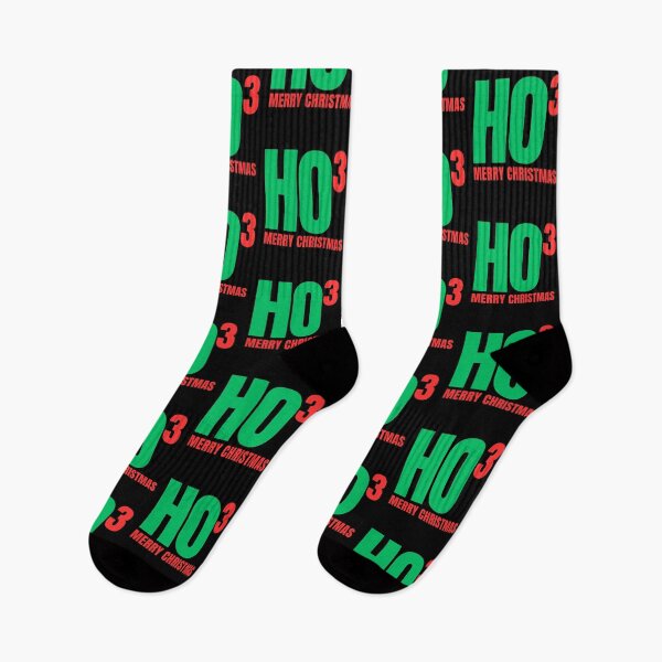 Item preview, HO3 - Ho Cubed - Ho Ho Ho Merry Christmas Red Green Letters designed and sold by GFamilyC.