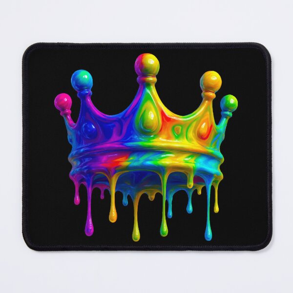 Item preview, Psychedelic King’s Crown Is Melting Rainbow Colors designed and sold by SHHCreations.