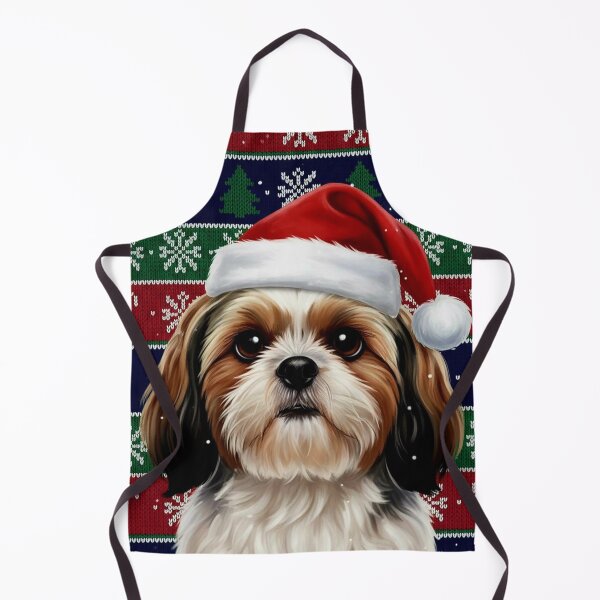 Item preview, Ugly Christmas Sweater - Shilo The Shih Tzu – Festive Furbies Collection designed and sold by Art's Diner.