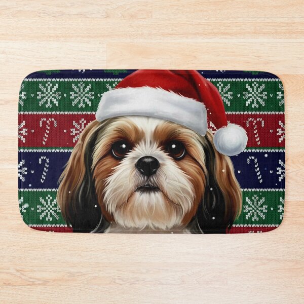 Item preview, Ugly Christmas Sweater - Shilo The Shih Tzu – Festive Furbies Collection designed and sold by Art's Diner.