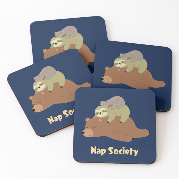 Item preview, Nap Society – Cute Sleeping Animal Stack designed and sold by SidTastic .