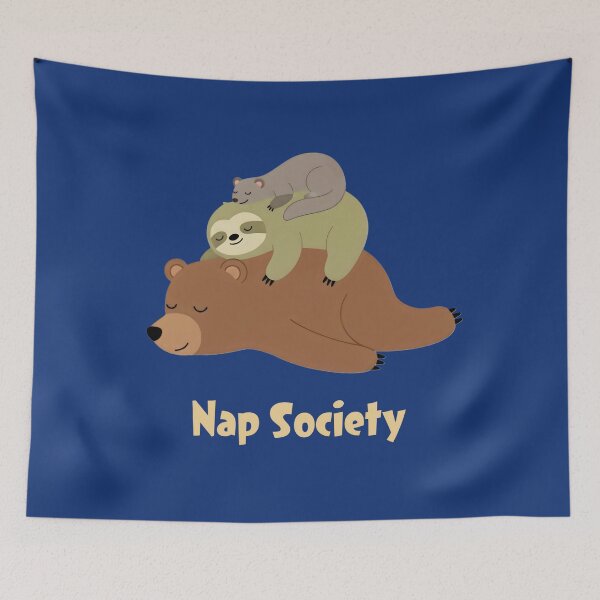 Item preview, Nap Society – Cute Sleeping Animal Stack designed and sold by SidTastic .