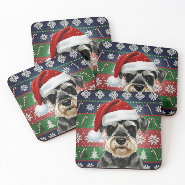 Item preview, Ugly Sweater - Satchmo The Schnauzer – Festive Christmas Dog Art  designed and sold by Art's Diner.