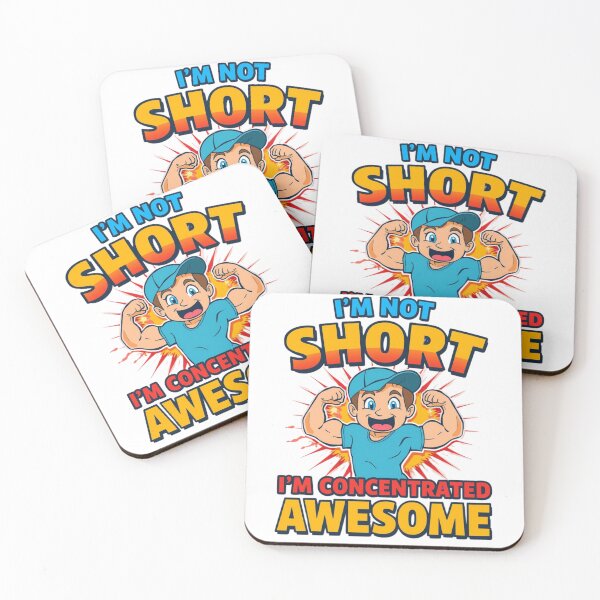 Item preview, I’m Not Short, I’m Concentrated Awesome | Funny Height Humor Quote designed and sold by Tucker-Art.