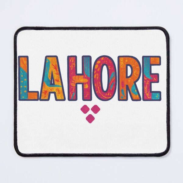 Item preview, Lahore- Truck Art Typography | Colorful Desi Folk Art Design designed and sold by HusnMir.