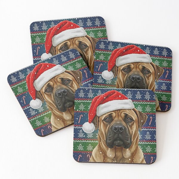Item preview, Ugly Sweater - Baxter The Boerboel – Festive Christmas Dog Art designed and sold by Art's Diner.