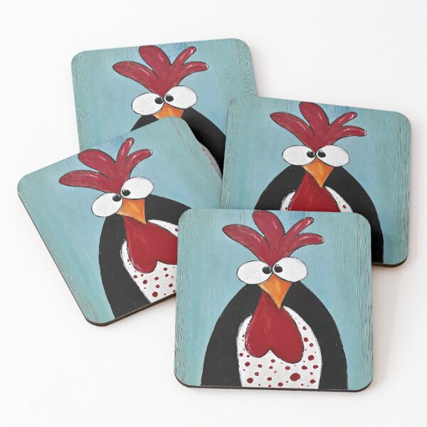 Item preview, Rooster Showing Off Its Polka-Dot Feathers and Bold Red Comb Like a True Barnyard Diva designed and sold by OlfactoART Studio.