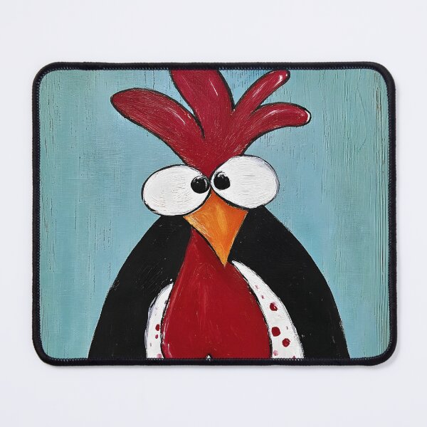 Item preview, Rooster Showing Off Its Polka-Dot Feathers and Bold Red Comb Like a True Barnyard Diva designed and sold by OlfactoART Studio.