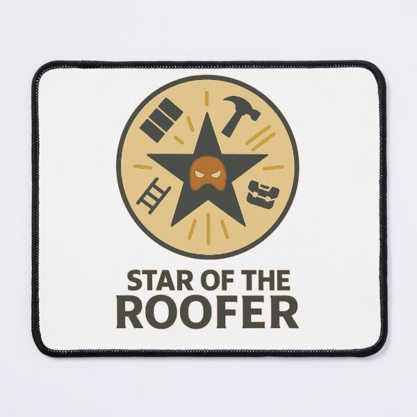 Item preview, Star of the Roofer | Everyday Hero Emblem of Safety & Skill designed and sold by EHPpl.