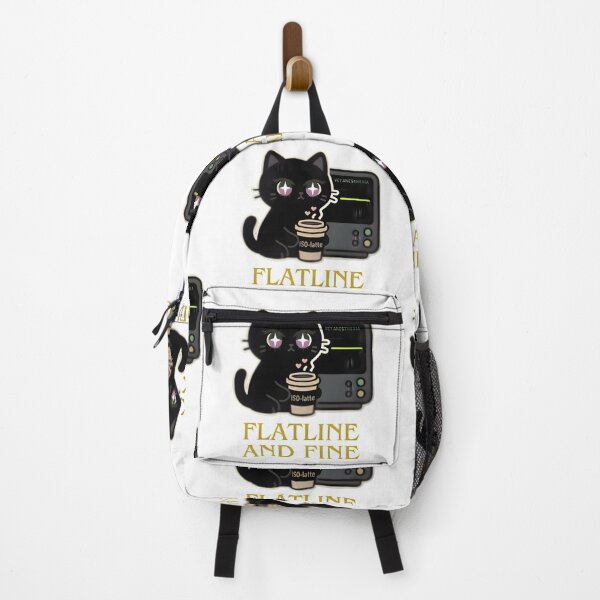 Item preview, Flatline and Fine – Coffee Cat Mood designed and sold by Bettybee00.
