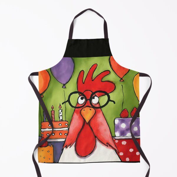 Item preview, Party-Ready Chicken Rocking Glasses and Owning the Cake, Balloons, and Candle Chaos designed and sold by OlfactoART Studio.