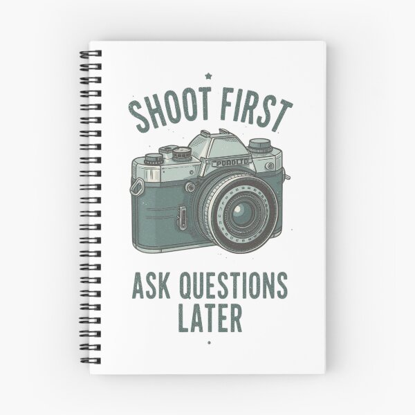 Item preview, Shoot First Ask Questions Later | Funny Photographer Vintage Camera Art designed and sold by Tucker-Art.