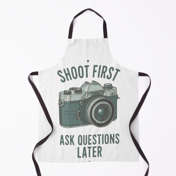 Item preview, Shoot First Ask Questions Later | Funny Photographer Vintage Camera Art designed and sold by Tucker-Art.