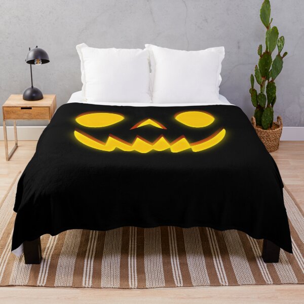Item preview, Halloween Pumpkin Face Wide Eyes Big Smile Scary Glow Spooky Jack-O’-Lantern Creepy Cute Horror Decoration designed and sold by MONTRIS.
