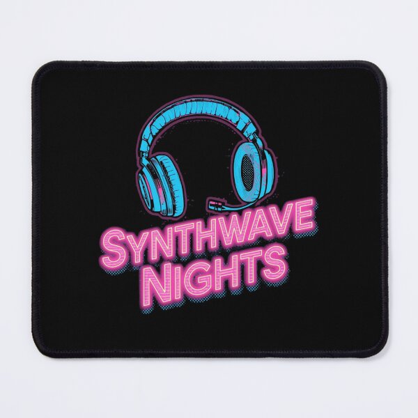 Item preview, Synthwave Nights | Retro 80s Neon Headphone Music Vibe Design designed and sold by Tucker-Art.