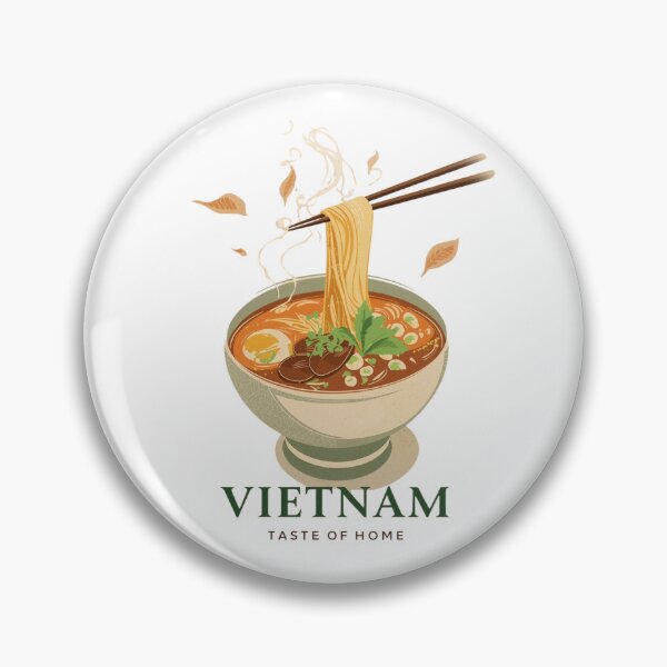 Item preview, Vietnam: Taste of Home | Vintage Pho Noodle Bowl Illustration designed and sold by Tucker-Art.