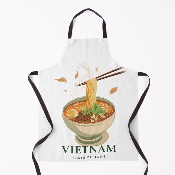 Item preview, Vietnam: Taste of Home | Vintage Pho Noodle Bowl Illustration designed and sold by Tucker-Art.