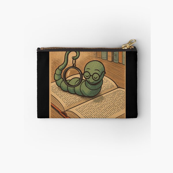 Item preview, Bookworm – Magnifying Glass Study – Retro Comic Illustration • Vintage Print Aesthetic designed and sold by JacobKAurumhead.
