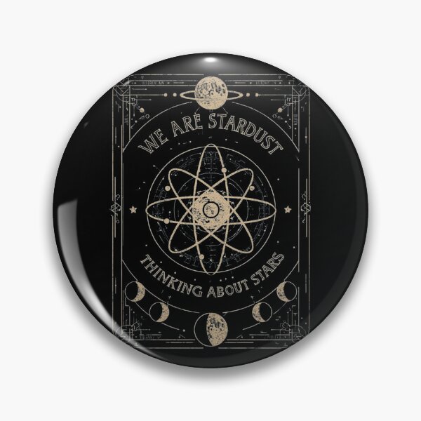 Item preview, We Are Stardust Thinking About Stars | Cosmic Science Astrology Gold Art designed and sold by Tucker-Art.