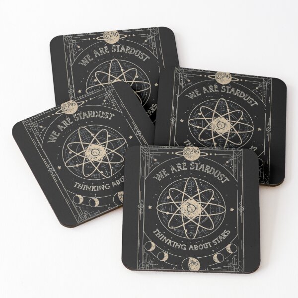 Item preview, We Are Stardust Thinking About Stars | Cosmic Science Astrology Gold Art designed and sold by Tucker-Art.
