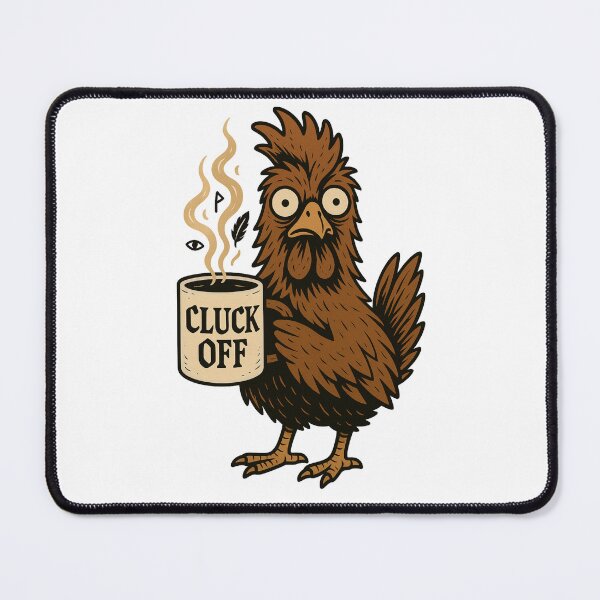 Item preview, Emotionally Unstable Poultry – Gothic Coffee Chicken Design designed and sold by Altered Array, LLC.