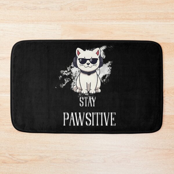 Item preview, Best Gift For Cat Maniac Stay Pawsitive designed and sold by Cute and Funny.