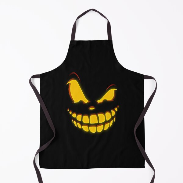 Item preview, Halloween Evil Pumpkin Face Big Teethed Smile Scary Jack-O’-Lantern Creepy Spooky Illustration designed and sold by MONTRIS.